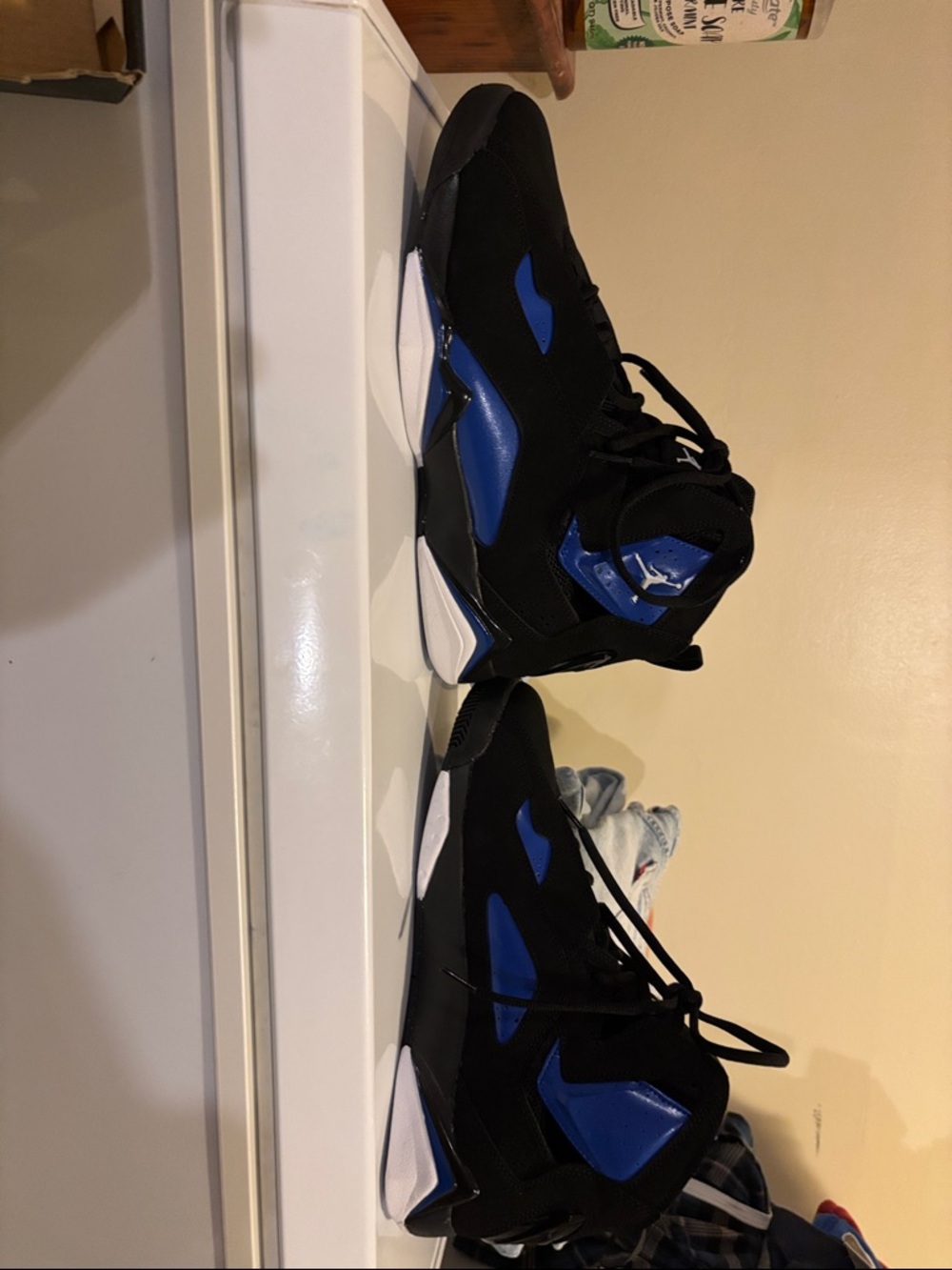 Nike Men's  Jordan True Flight  Black and Royal Blue Athletic Shoes